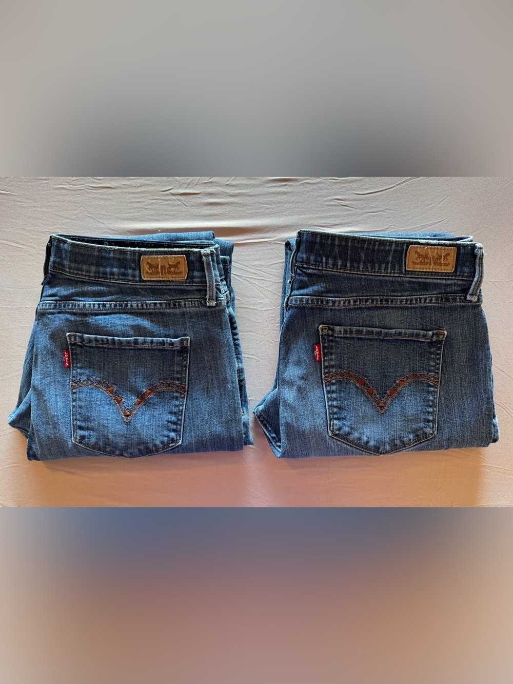 Levi's 525 Perfect Waist Straight Leg Jeans Twin Pack - Size 14M (Measures 32x29